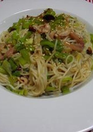 塩辛そうめん-レシピのメイン写真