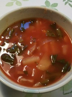 野菜ジュースでスープ-レシピのメイン写真