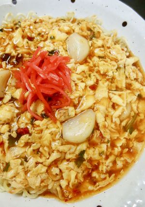 ⭐️辛ラーメンで作る卵あんかけ硬やきそば-レシピのメイン写真