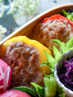 ピーマンのリングハンバーグ◎肉詰め!-レシピのメイン写真