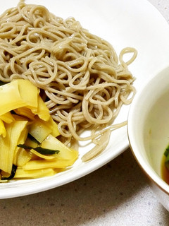 レンジ活用タケノコわかめで粋に若竹蕎麦-レシピのメイン写真