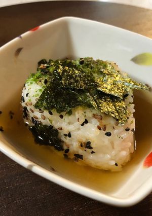 自然栽培村留ハーブ園三色胡麻を使った茶漬-レシピのメイン写真