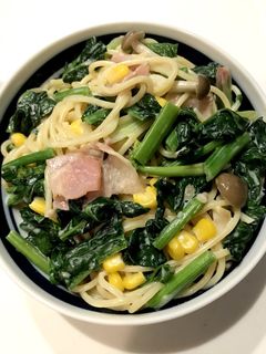 ほうれん草とベーコンのクリームパスタ-レシピのメイン写真
