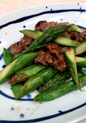 アスパラと牛肉のうまうま炒め-レシピのメイン写真