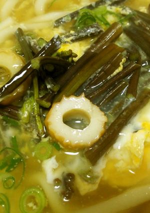 わらびの卵とじうどん-レシピのメイン写真