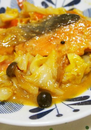 フライパンで！鮭のちゃんちゃん焼き♪-レシピのメイン写真