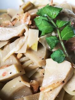 筍煮のパスタ-レシピのメイン写真