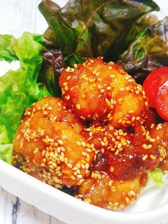 唐揚げリメイク☆甘辛コチュジャンだれ-レシピのメイン写真