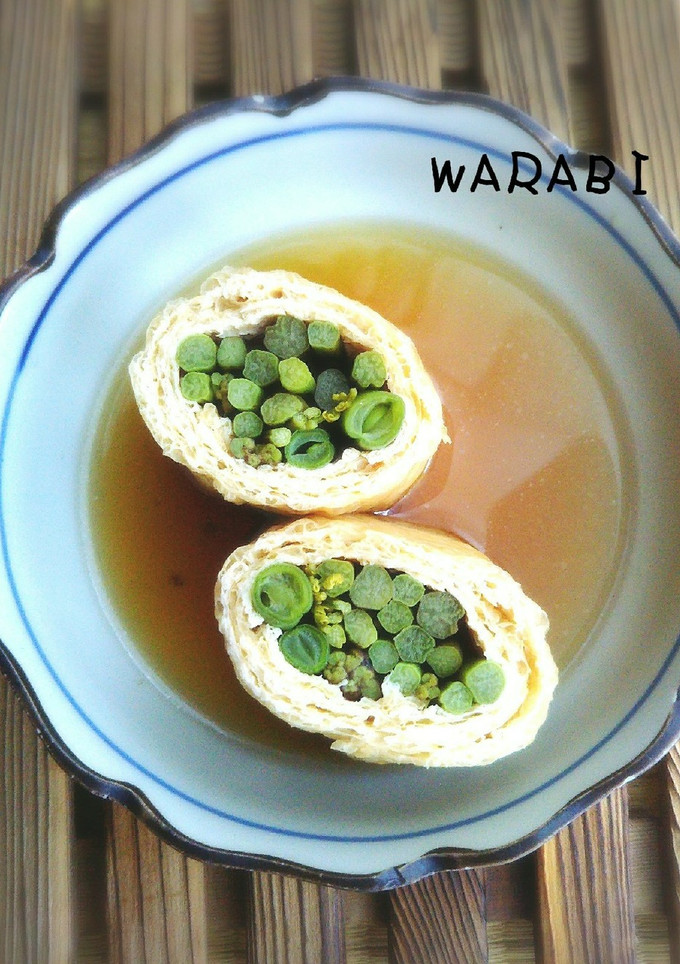 味しみしみ わらびの信田巻き-レシピのメイン写真