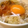 *福神漬けと卵ご飯*