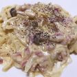 粉ミルク消費に☆カルボナーラうどん