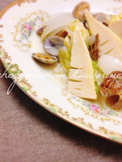 筍と春キャベツとアサリの爽やか蒸し煮-レシピのメイン写真