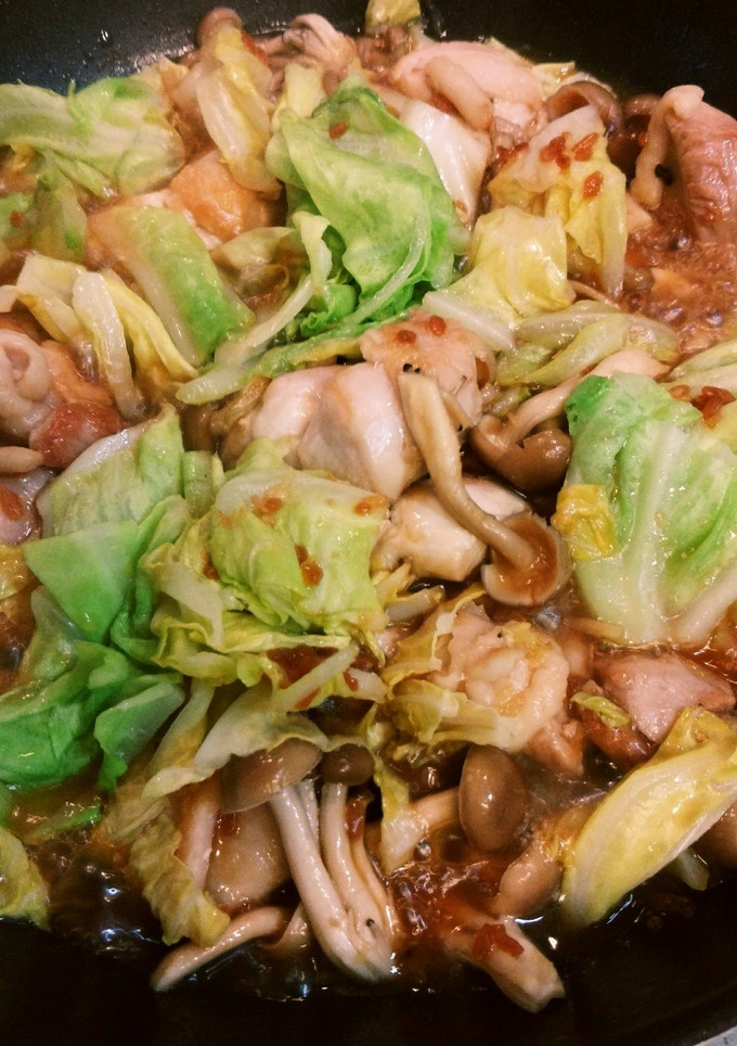 簡単　鶏肉と新キャベツ炒め-レシピのメイン写真