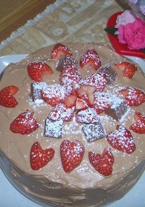 真っ赤なハートのチョコケーキ-レシピのメイン写真
