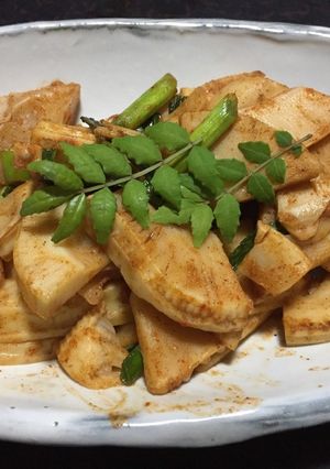 農家の食卓タケノコとニンニクのキムチ炒め-レシピのメイン写真