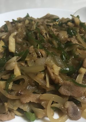 豚ロースで作る青椒肉絲　美味しいです！-レシピのメイン写真