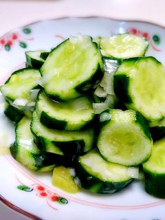 袋で簡単【中華風胡瓜の浅漬け】-レシピのメイン写真