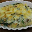 ほうれん草の豆乳ヘルシーグラタン