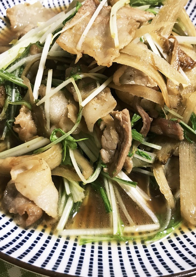 豚バラとごぼうの炒め煮-レシピのメイン写真
