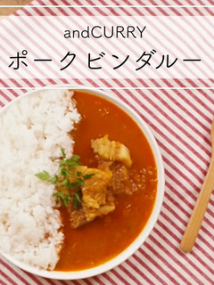 黒酢のポークビンダルー-レシピのメイン写真