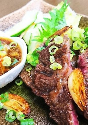 自家製ポン酢で牛肉のステーキ和風ソース-レシピのメイン写真