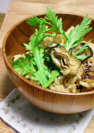 かきの炊き込みご飯-レシピのメイン写真