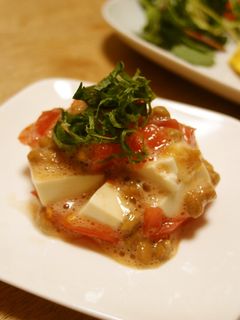 混ぜるだけ!トマトと豆腐と納豆のサラダ-レシピのメイン写真