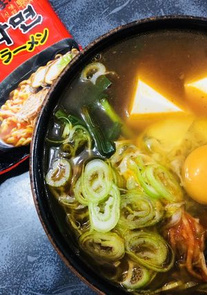 辛ラーメンで！スンドゥブラーメン-レシピのメイン写真