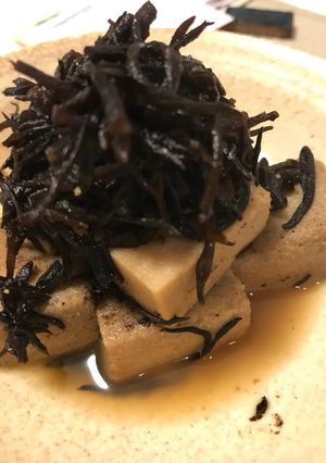 水戻し不要、高野豆腐とひじきの煮物-レシピのメイン写真