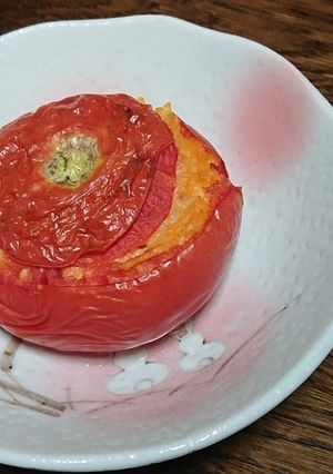 トマト丸ごとチーズクリームグラタン-レシピのメイン写真