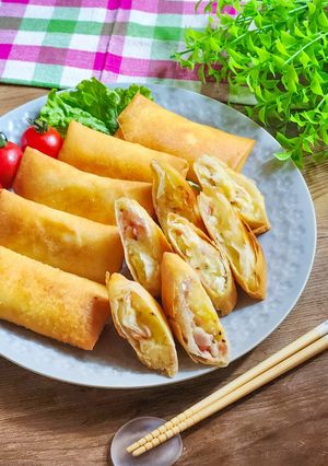 はんぺん入り☆ベーコンポテト春巻き-レシピのメイン写真