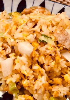 豚バラと新玉ねぎのチャーハン-レシピのメイン写真