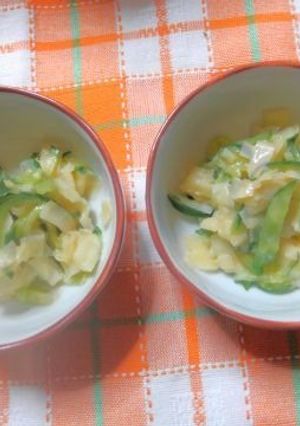 筍の薄皮と胡瓜の胡麻みそ和え-レシピのメイン写真
