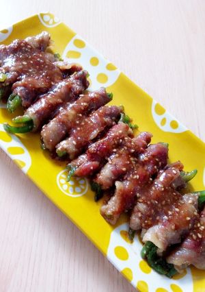 ☆タレが決め手！ピーマンの肉巻き☆-レシピのメイン写真