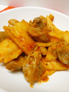鶏肉と筍のピリ辛味噌炒め♪-レシピのメイン写真