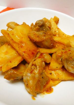 鶏肉と筍のピリ辛味噌炒め♪-レシピのメイン写真