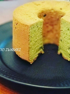 綺麗になっちゃう『抹茶のシフォンケーキ』-レシピのメイン写真