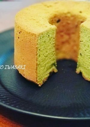 綺麗になっちゃう『抹茶のシフォンケーキ』-レシピのメイン写真
