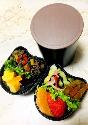 ズボラで愛♡牛肉炒め弁当-レシピのメイン写真