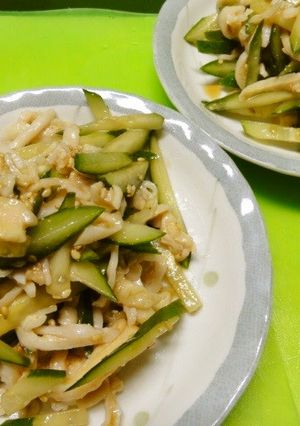 ＊鶏皮ときゅうりのポン酢和え＊-レシピのメイン写真
