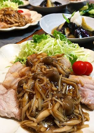 きのこたっぷり豚の生姜焼き-レシピのメイン写真