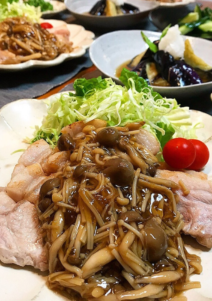 きのこたっぷり豚の生姜焼き-レシピのメイン写真