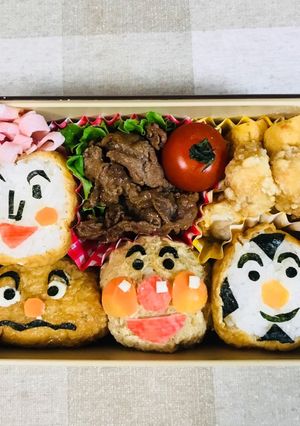 お稲荷さんアンパンマン-レシピのメイン写真