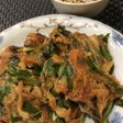 野菜ジュースで赤チヂミ