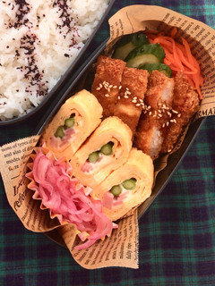 お弁当卵焼き*アスパラベーコンチーズ入り-レシピのメイン写真