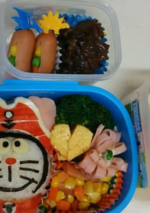 デコ弁 キャラ弁 ドラえもん宝島-レシピのメイン写真