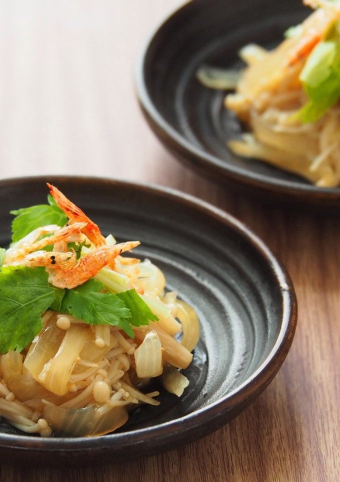 玉ねぎとえのき茸の煮浸し-レシピのメイン写真