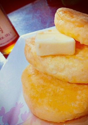 なんじゃこりゃ｢クリチー入パンケーキ｣-レシピのメイン写真