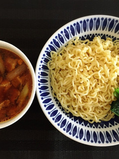 辛ラーメンで!焦がしネギ香る、旨辛つけ麺-レシピのメイン写真