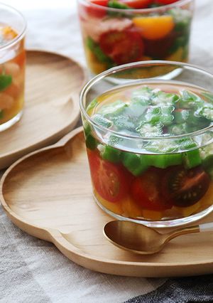 夏野菜のゼリー寄せ-レシピのメイン写真